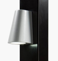 Купить Элегантное LED-освещение Locinox (Бельгия) TRICONE для ворот, цвета zilver и 9005 (черный) в Керчи