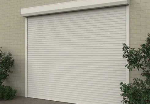 Рулонные гаражные ворота Алютех Prestige с алюминиевым профилем AR/555N и автоматическим управлением с доставкой в Керчи 